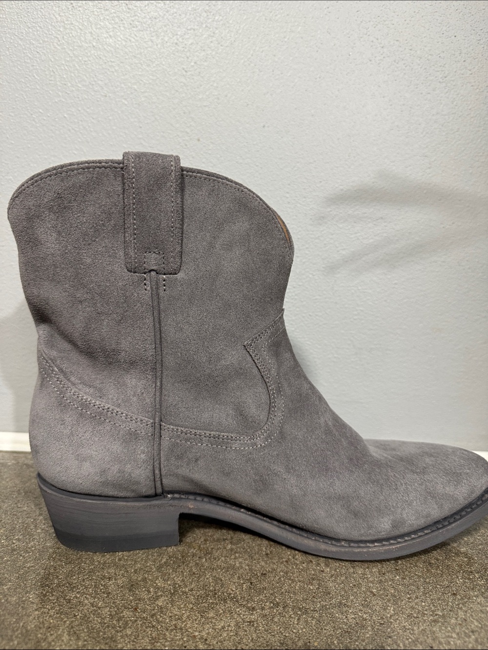 Frye Billy Western Bootie Ash Blue Suede Women’s Size 11 - Picture 10 of 11